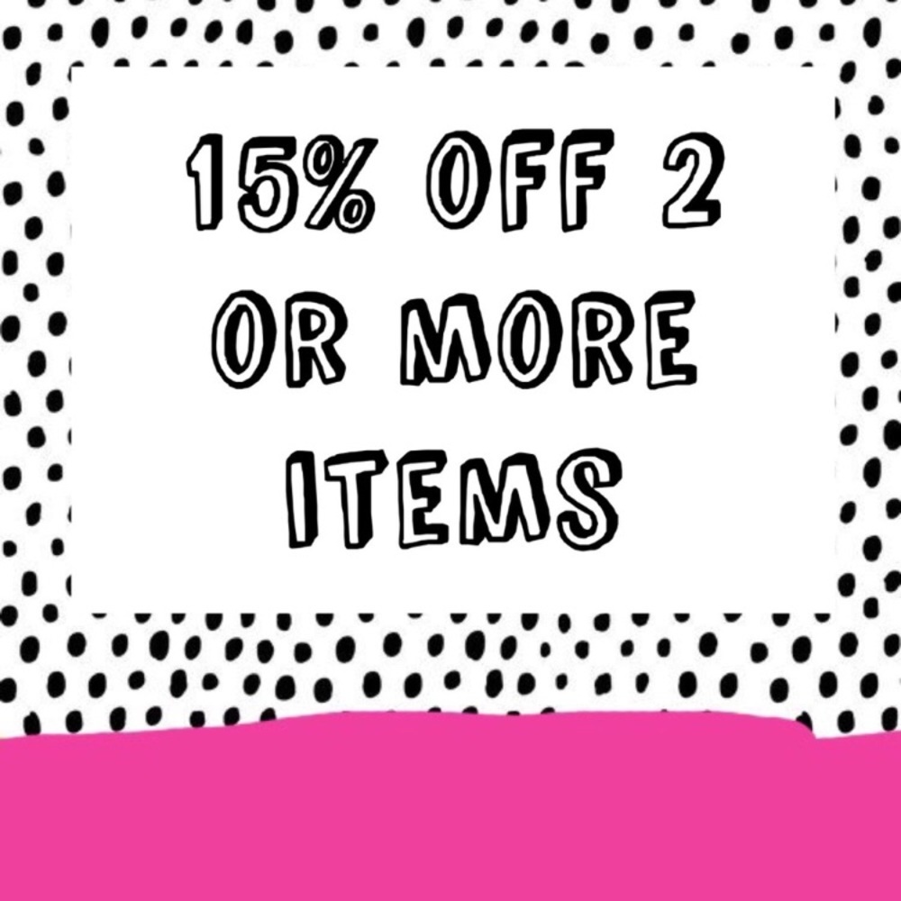 15% off bundle of two or more items